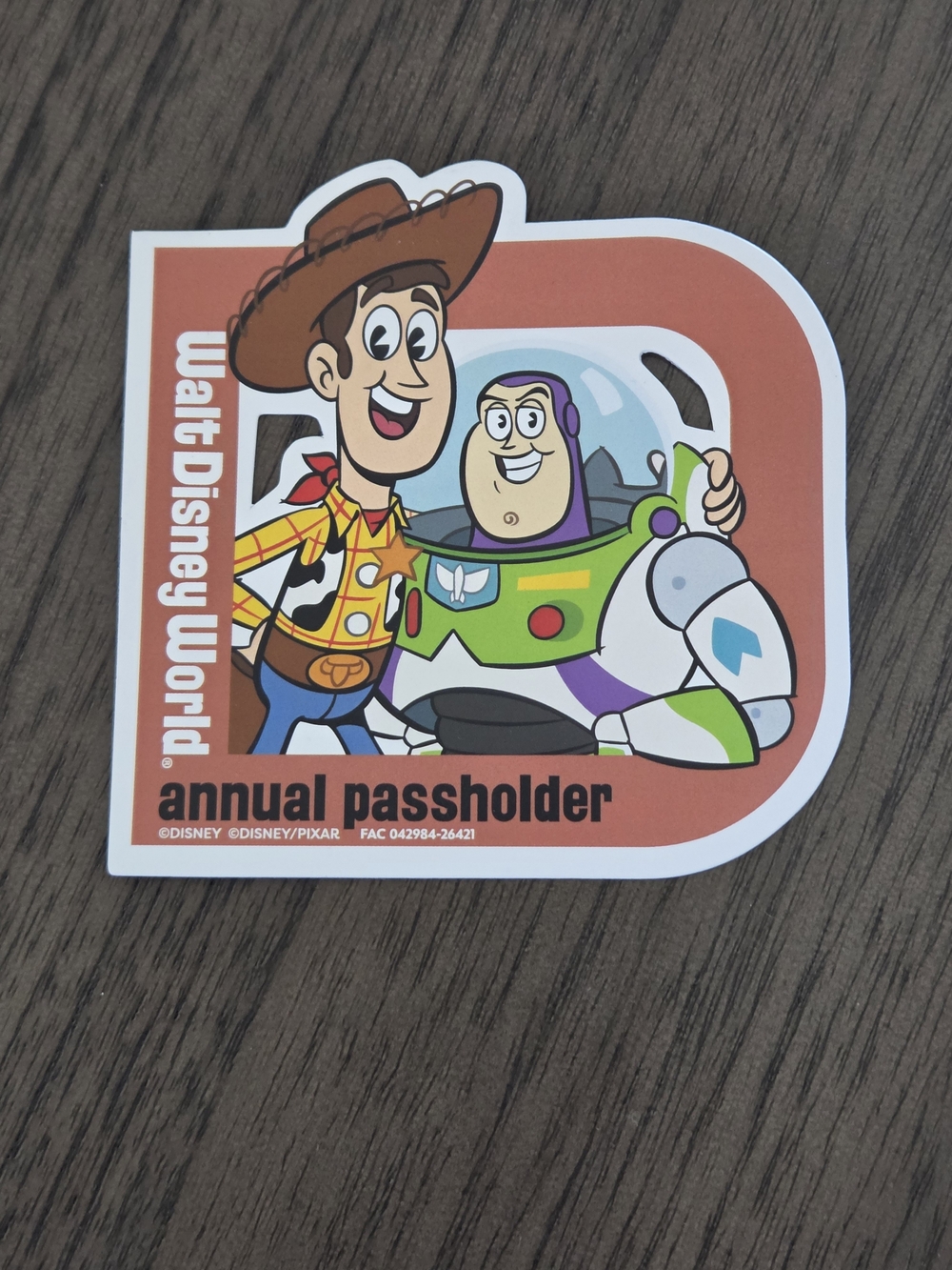 Disney Toy Story Woody & Buzz Annual Passholder Magnet